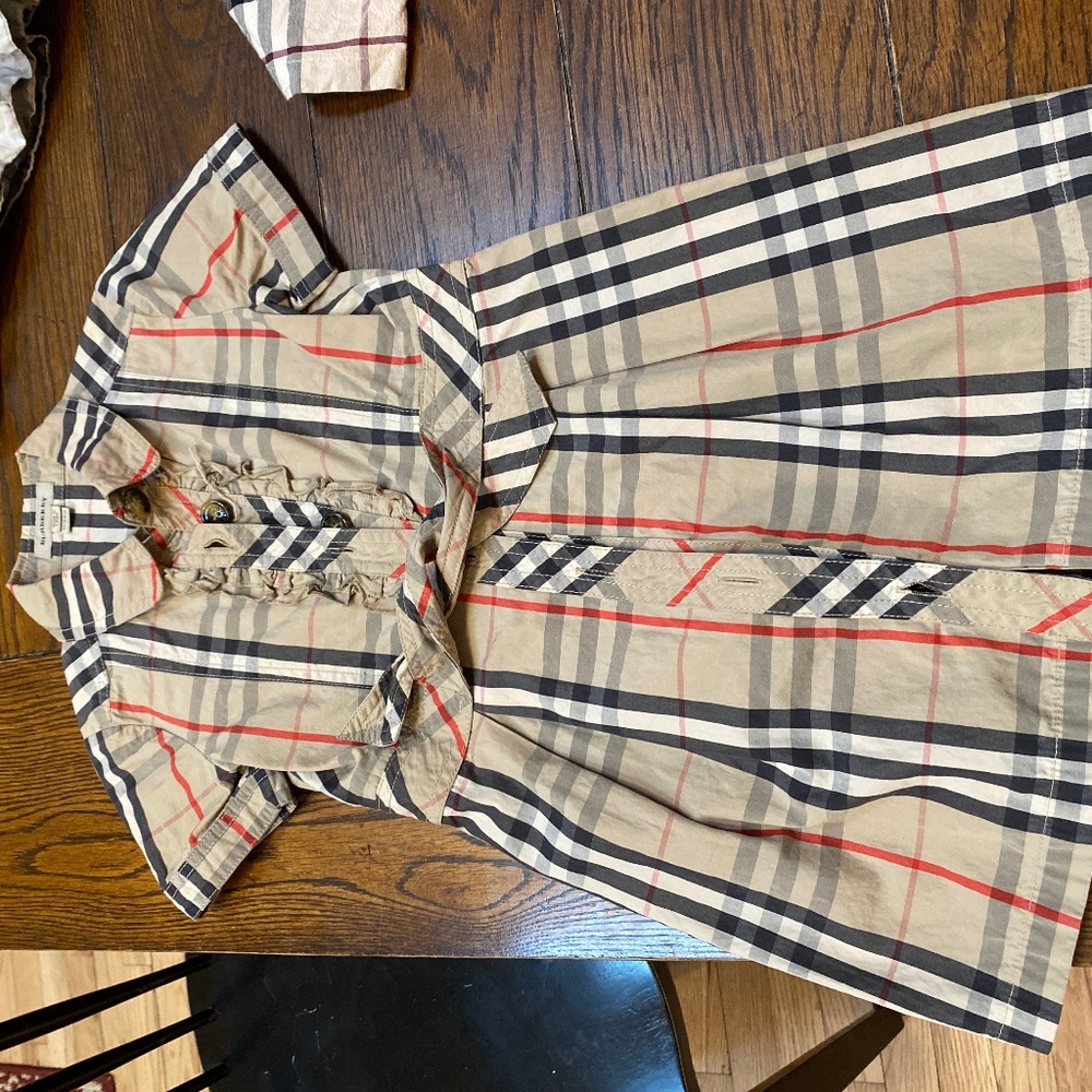 Girls size 4 burberry dress - Picture 2 of 2